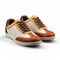 White And Brown Sneakers: A Stylish Blend Of Natural And Man-made Elements