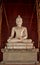 White buddah statue