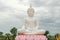 White Buddha image in the park