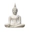 White Buddha (isolated)