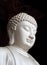 White buddha statue