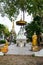 White Buddha statue of Sri Rong Muang temple in Lampang province