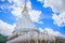 The white buddha statues at Wat Pha Sorn Kaew Temple