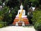 White Buddha in Thailland Temple, Ayutthaya City, Old Temple.