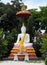 White Buddha in Thailland Temple, Ayutthaya City, Old Temple.