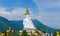 White buddha in Wat Phra That Pha Son Kaew temple at Phetchabun