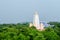 White buddhagaya pagoda in public temple