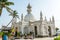White building of Haji Ali Mosque in Mumbai, built in 1431 and is one of the famous mosques in India