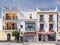 White buildings in Ayamonte, Andalucia.