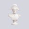 White bust of the french Emperor Napoleon Bonaparte isolated on white background