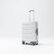 White Cabin Luggage mockup, Suitcase, baggage in light studio