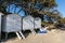 White cabins in Noirmoutier island