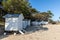 White cabins in Noirmoutier island