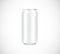 White can front view. Can vector visual 500 ml. For beer, lager, alcohol, soft drinks, soda advertising