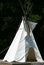 White Canvas Teepee