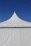The white canvas tent for large event.