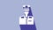 White Captain of ship icon isolated on purple background. Travel tourism nautical transport. Voyage passenger ship