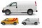 White Cargo Van Side Design Mockup