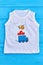 White cartoon baby boy t-shirt.