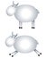 White Cartoon Sheep