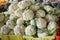 White Cauliflower heads at an Amish Market