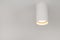 White ceiling spot lamp tube-shaped