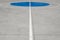 White center lines on concrete street basketball court - sport f