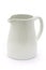 White ceramic jug over white