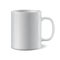 White ceramic mug for printing corporate logo