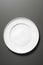 white ceramic plate white background white generated by ai