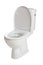 White ceramic toilet