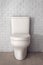 White Ceramic Toilet Bowl. 3d Rendering