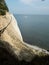 White chalk cliffs at rugen coast in gernany