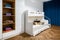 White child room with bunk bed