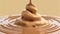 white Chocolate pouring melted background 3d rendering cocoa milk melt splash flow closeup flowing swirl food hot dripped macro