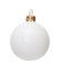 White Christmas ball, isolated