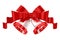 White christmas bells with red ribbon