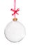 White christmas decoration ball