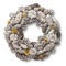 White Christmas door wreath