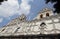 White Church Facade Puebla Mexico