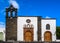 White churches in Teguise in Lanzarote, Spain