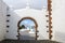 White churches in Teguise in Lanzarote, Spain