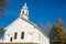 White clapboard church