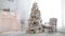 White classic Christmas and New Year interior