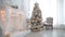 White classic Christmas and new year interior