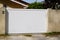 White classic high sliding home door aluminum gate slide portal of suburb house