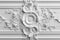 White classic ornate wall panel molding in a detailed baroque style