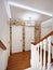 White Classic Wooden Staircase Interior Design