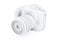 White Clay Mockup Modern Digital Photo Camera. 3d Rendering