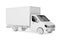 White Clay Style Commercial Industrial Cargo Delivery Van Truck.